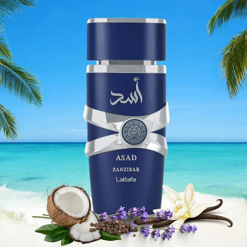 ASAD Zanzibar Lattafa perfume para hombre 100ml
